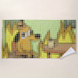 "Dit is prima" Meme Pixeldot Strandlaken