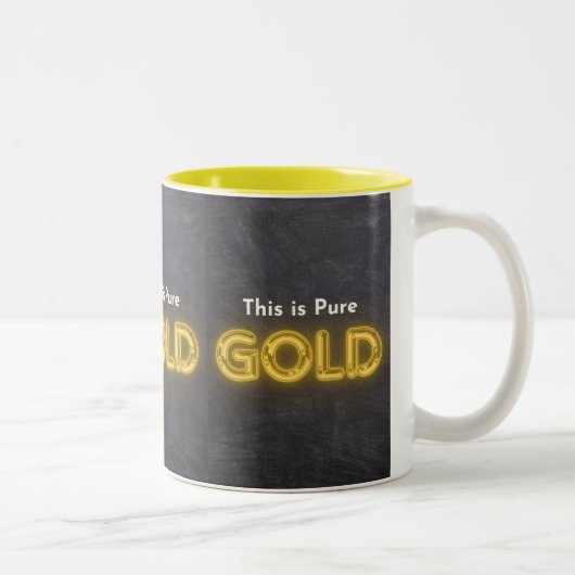 Dit is Pure Gold Tweekleurige Koffiemok (Rechts)