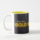 Dit is Pure Gold Tweekleurige Koffiemok (Links)