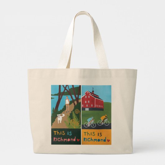 Dit is Richmond Canvas tas (Design #1) (Achterkant)