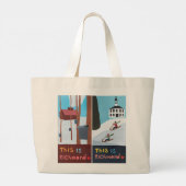 Dit is Richmond Canvas tas (Design #3) (Achterkant)