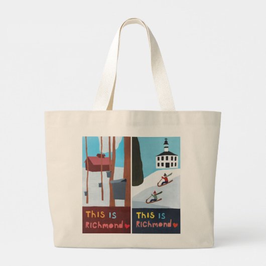 Dit is Richmond Canvas tas (Design #3) (Achterkant)