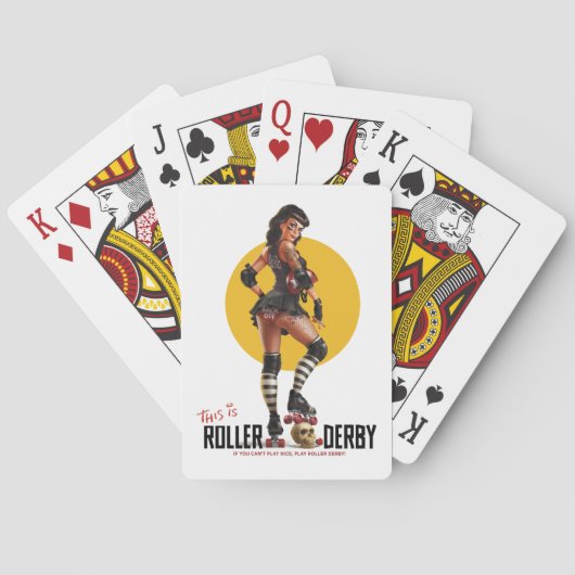 Dit is Roller Derby - Deck of Cards Pokerkaarten (Achterkant)