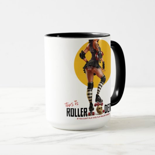 Dit is Roller Derby Mok (Voorkant rechts)