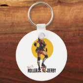 Dit is Roller Derby Sleutelhanger (Voorkant)