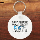 Dit is 's werelds grootste pappa (2) sleutelhanger (Voorkant)