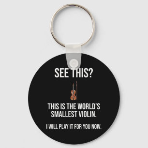 Dit is 's werelds kleinste Violin Sarcastic Sleutelhanger