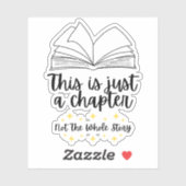 Dit is slechts een hoofdstuk, niet het hele verhaa sticker (Vel)