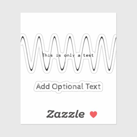 Dit is slechts een test sticker (Vel)