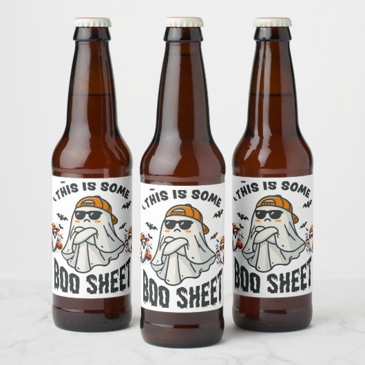 Dit is Some Boo Sheet Ghost Spooky Bier Etiket (Flessen)