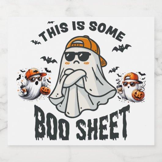 Dit is Some Boo Sheet Ghost Spooky Bier Etiket (Enkel label)