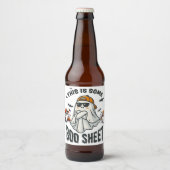 Dit is Some Boo Sheet Ghost Spooky Bier Etiket (Voorkant)