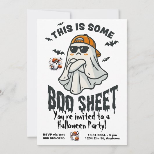 Dit is Some Boo Sheet Ghost Spooky Kaart (Voorkant)