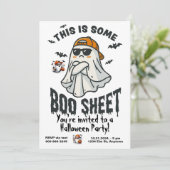 Dit is Some Boo Sheet Ghost Spooky Kaart (Staand voorkant)