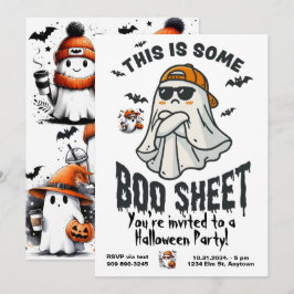 Dit is Some Boo Sheet Ghost Spooky Kaart