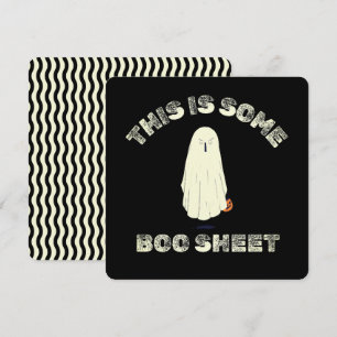 Dit is Some Boo Sheet – Grappige Geest Halloween Feestdagenkaart
