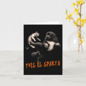 Dit is Sparta - Hond vs Kat Kaart (Gele Bloem)