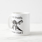 Dit is Sparta - Molon Lave - Black Koffiemok (Voorkant links)