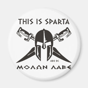 Dit is Sparta - Molon Lave - Black Magneet