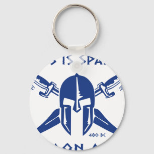 Dit is Sparta - Molon Lave - Blue Sleutelhanger