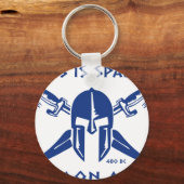 Dit is Sparta - Molon Lave - Blue Sleutelhanger (Voorkant)