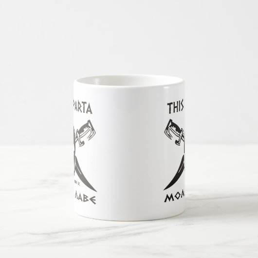 Dit is Sparta - Molon lave (zwart) Koffiemok (Center)