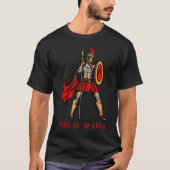 Dit is Sparta - Spartan Warrior T-shirt (Voorkant)