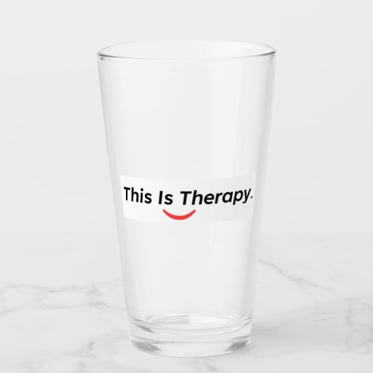 DIT IS THERAPIE Drink glas (Voorkant)