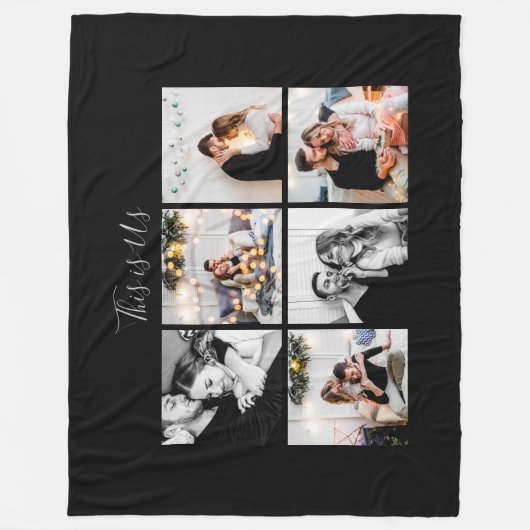 Dit is US Afbeelding Collage Fleece Deken (Voorkant)