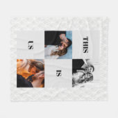 Dit is US Afbeelding Collage Fleece Deken (Voorkant (Horizontaal))