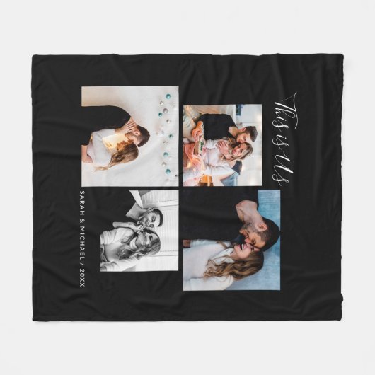 Dit is US Afbeelding Collage Fleece Deken (Voorkant (Horizontaal))