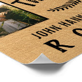 Dit is Us Burlap Farmhouse 7 Family Photo Collage Poster (Hoek)