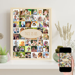 Dit is Us Photo Collage 40 Square Afbeeldingen Cre Poster