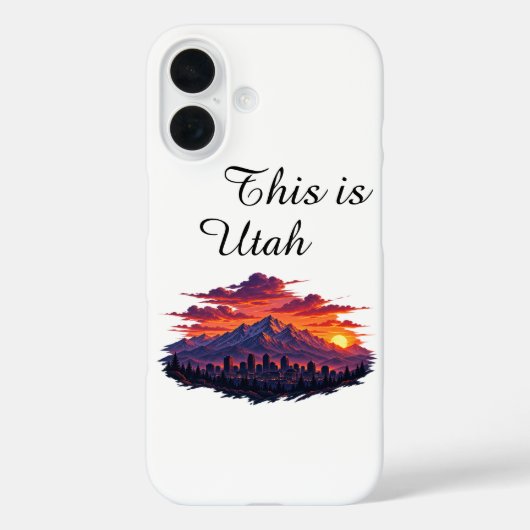 Dit is Utah Phonehoesje Case-Mate iPhone Case (Achterkant)