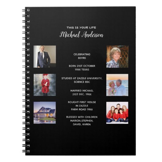 DIT IS UW LEVEN - VOEG FOTOS MILESTONEN Journal TO Notitieboek (Voorkant)