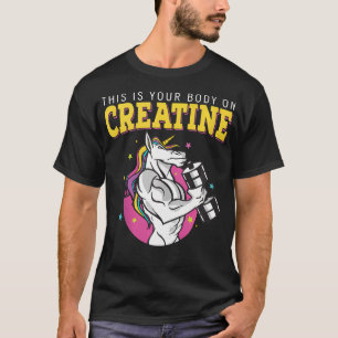 Dit is uw lichaam op de creatineklaring t-shirt