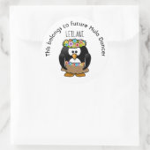 Dit is van de toekomstige Hula Dancer Ronde Sticker (Tas)