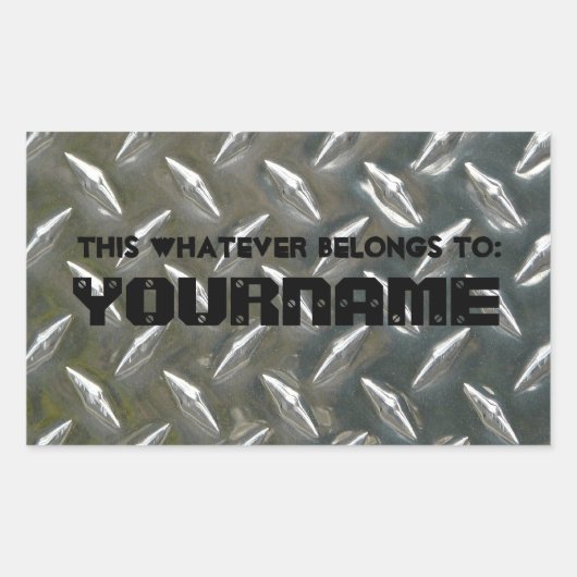 Dit is van... Je naam! Rechthoekige Sticker (Voorkant)