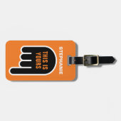 Dit is van jou (personaliseerbaar) bagagelabel (Voorkant horizontaal)