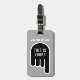 Dit is van jou (personaliseerbaar) bagagelabel