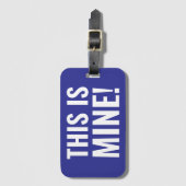 Dit Is Van Mij Grappige Spreuk Reiziger Reizen Bagagelabel (Voorkant (verticaal))