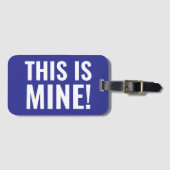 Dit Is Van Mij Grappige Spreuk Reiziger Reizen Bagagelabel (Voorkant (horizontaal))