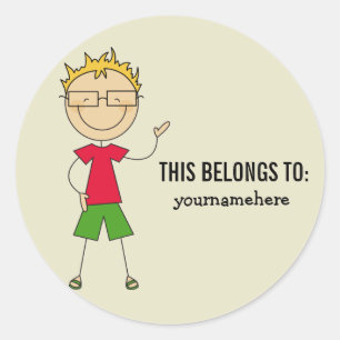 DIT IS VAN Sticker for a Boy