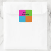 dit is van vierkante sticker (Tas)