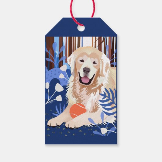 DIT IS VEEL WAAR Golden Retriever cadeau labels Cadeaulabel (Voorkant)
