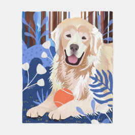 DIT IS VEEL WAAR Golden Retriever fleece deken