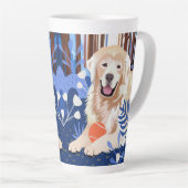 DIT IS VEEL WAAR Golden Retriever Latte Mok (Rechterhoek)