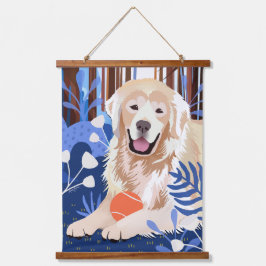 DIT IS VEEL WAAR Golden Retriever tapestry Hangend Wandkleed