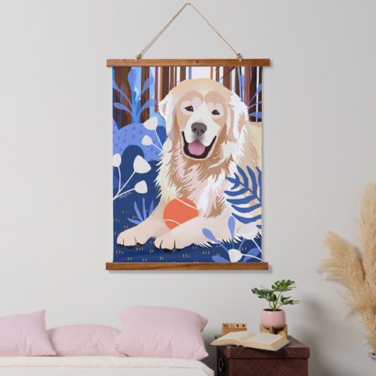 DIT IS VEEL WAAR Golden Retriever tapestry Hangend Wandkleed (Slaapkamer)