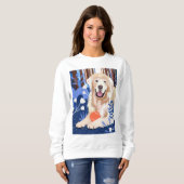 DIT IS VEEL WAAR Golden Retriever WITTE SHIRTEN Trui (Voorkant volledig)